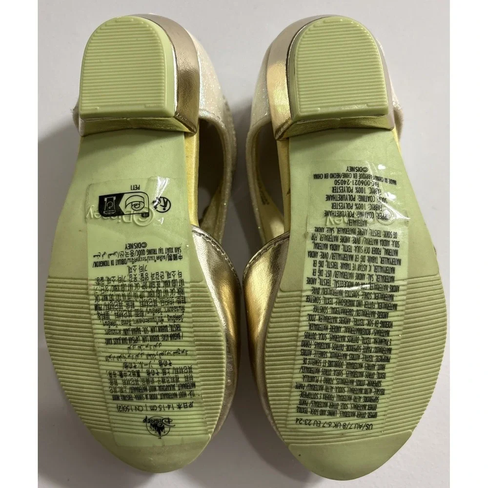 Disney Store Princess Tiana Costume Shoes The Princess and‎ the Frog Toddler 7/8